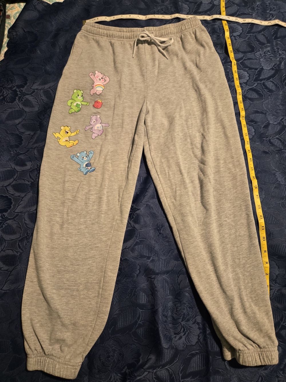 Care Bears Gray Sweatpants with Multicolor Bear Graphics